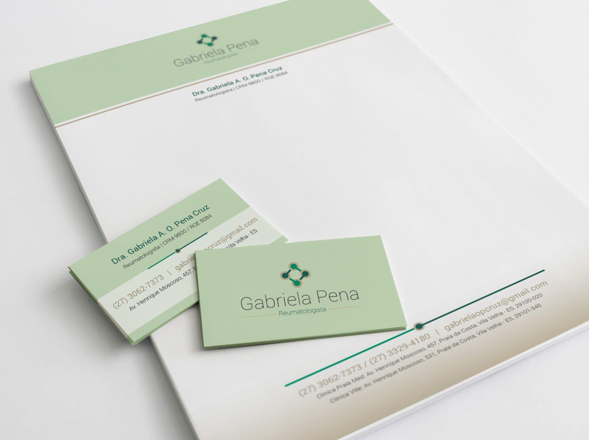 Brand Stationery for Gabriela Pena