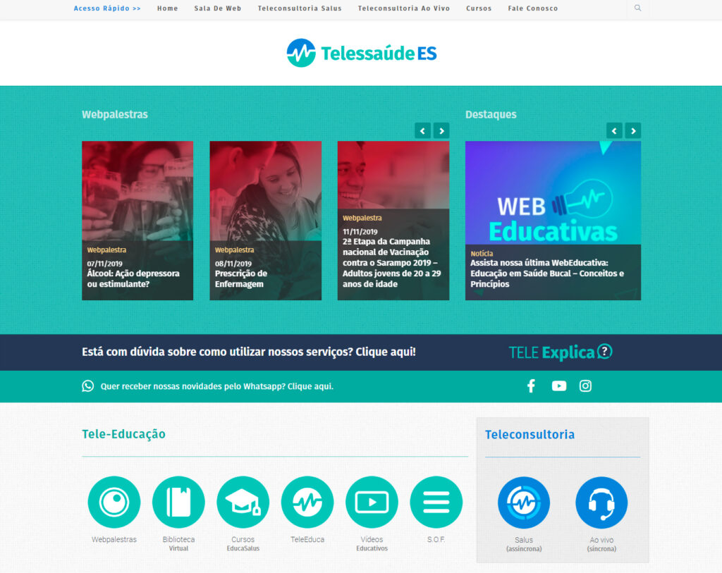 Telessaude ES Website