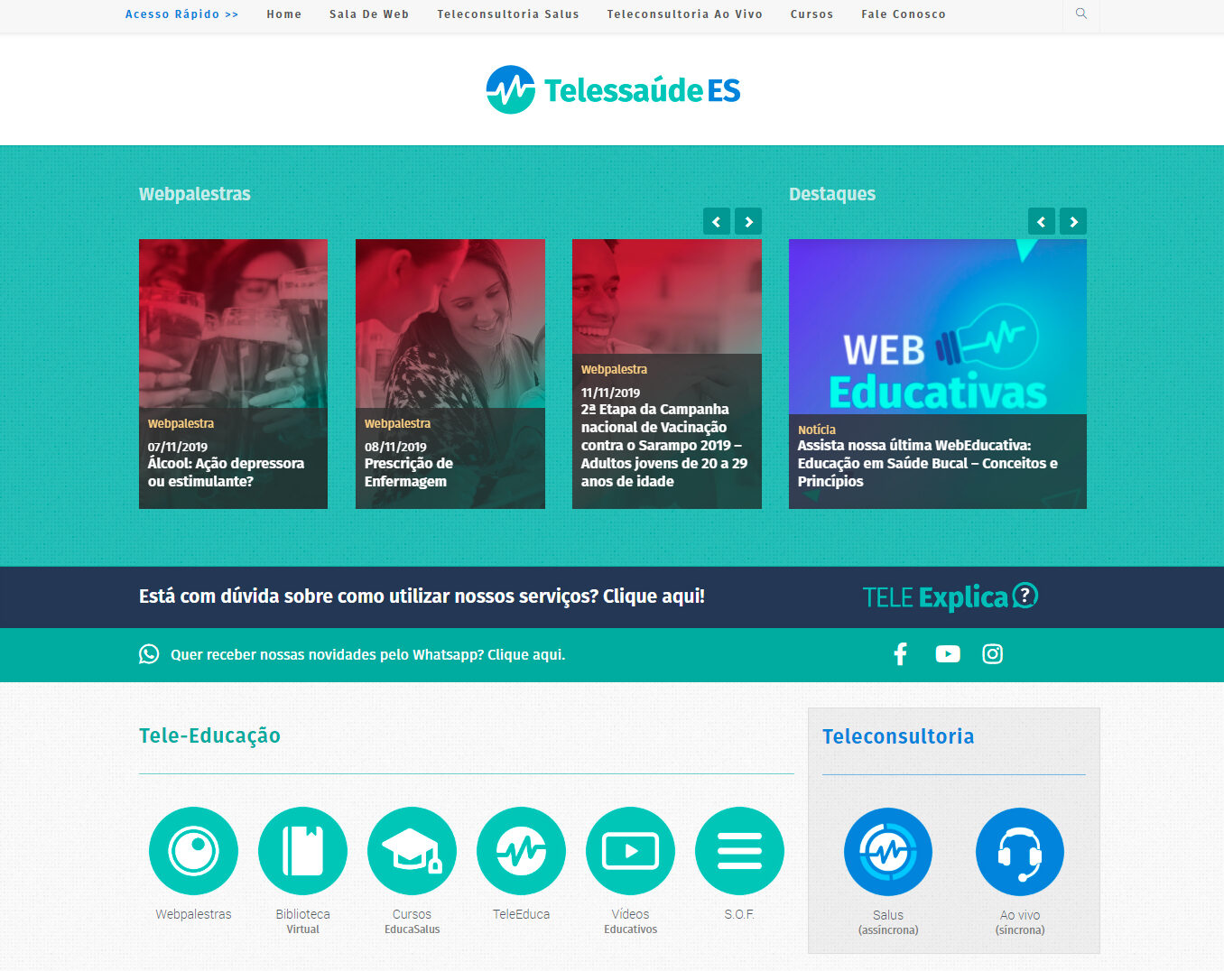 Telessaude ES Website